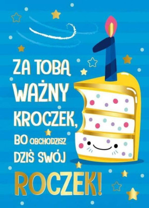 Karnet B6. Roczek tort. PR-176