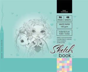 Sketchbook. Szkicownik 96 kartek. 148 x 105 mm
