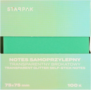 NOTES SPRZYL 75X75/100K TRANSP BROKZIE STK12/360