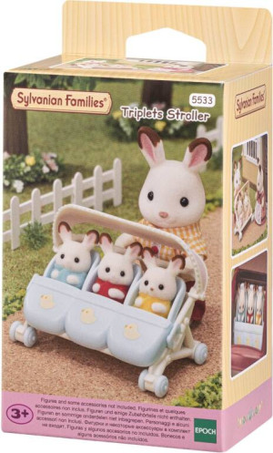 Spacerówka dla trojaczków. Sylvanian Families