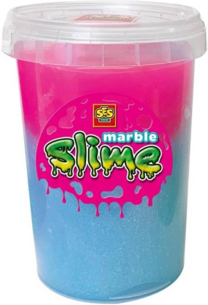 SES Slime marmur niebieski/róż 200g