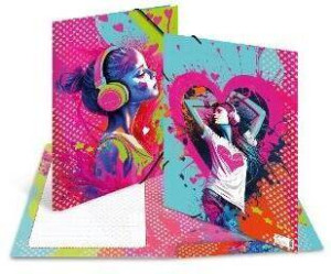 Teczka A4 z gumkami Music