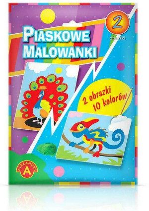 Piaskowe malowanki. Kameleon, Paw