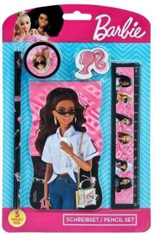 Zestaw przyborów szkolnych Barbie 5 elementów