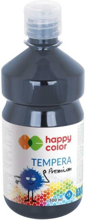 Farba tempera Premium 500ml czarna HAPPY COLOR
