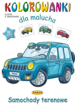 Samochody terenowe. Kolorowanki dla malucha