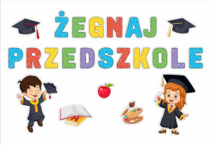 Dekoracje okienne. Żegnaj przedszkole