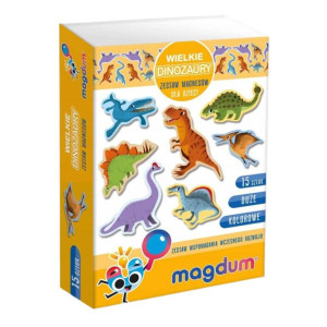 Duże dinozaury. Zestaw magnesów