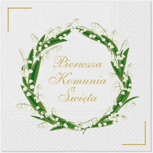 Serwetki Komunia 33x33cm 20szt