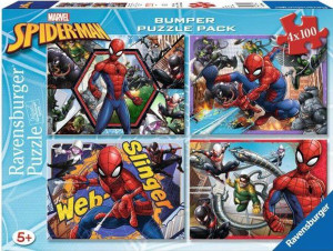 Puzzle 4x100. Spider Man