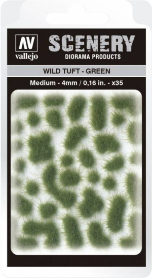 Vallejo: SC406 - Scenery - Wild Tuft - Green (4 mm x 35)