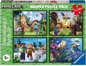 Puzzle 4x100. Minecraft