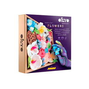 Kwiaty. Sensory Art. Wood&Craft Creative Set