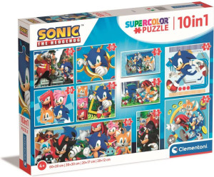 Puzzle 10 w 1 Super Color. Sonic