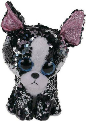 Meteor, maskotka cekinowy terrier. Boos Flippables, 24 cm