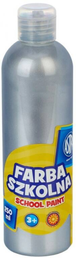 Farba szkolna. Metaliczna srebrna