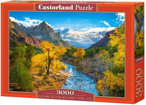 Puzzle 3000. Autumn in Zion National Park, USA