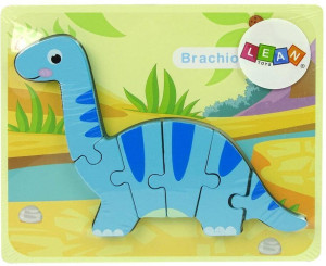 Drewniane puzzle Dinozaur Brachiosaur niebieski