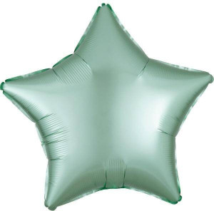 Balon foliowy Lustre Mint Green gwiazda 48cm