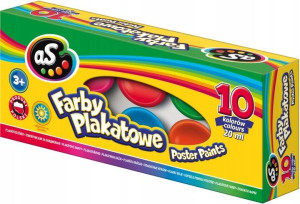 Farby plakatowe. 10 kolorów