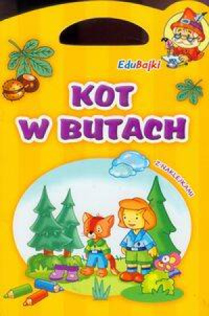 Kot w butach. Edubajki. Z naklejkami