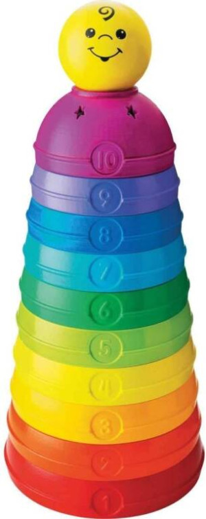Mattel. Fisher-Price Okrągłe kubeczki do układania W4472