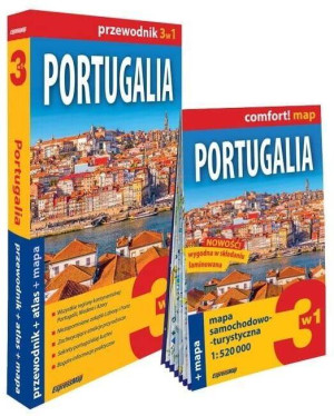 Portugalia 3w1: przewodnik + atlas + mapa w.2025