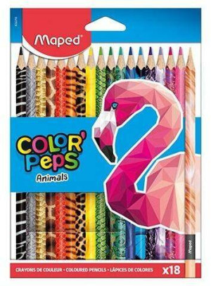 Kredki Colorpeps Animals 18 kolorów MAPED
