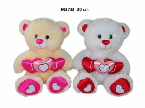 Miś z sercem 30cm MIX
