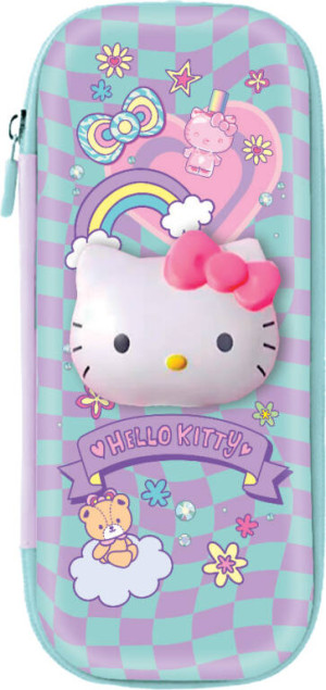 Piórnik Hello Kitty Evasquishy 3D wzór 2 Pink