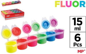 Farba plakatowa tempera fluor 6x15ml