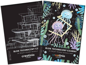 Blok techniczny Creatinio A4/10k - czarny, 1 szt