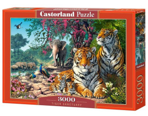 Puzzle 3000 Sanktuarium tygrysów C-300600-2