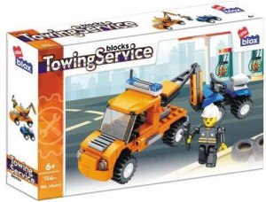 Klocki konstrukcyjne Alleblox. Pojazd Towing Service. 124 el.