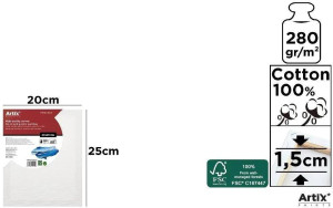 Podobrazie 20x25x1,5cm 280G/m2