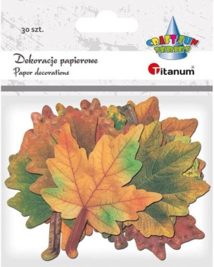Dekoracje kartonowe Liście klonu 30szt