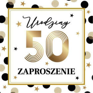 Zaproszenie Urodziny (10szt)