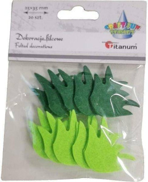 Filcowa trawa 35 x 25 mm, mix