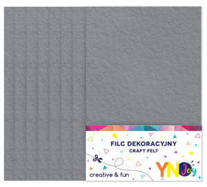 Filc dekoracyjny szary 8szt
