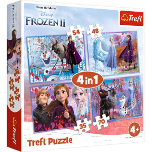 Trefl. Puzzle 4w1. Disney Frozen II. Podróż w nieznane