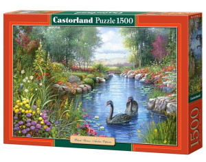 Puzzle 1500. Czarne łabędzie