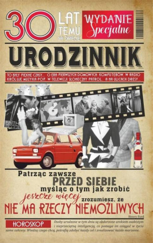 Kartka okolicznościowa. Urodziny 30. U45