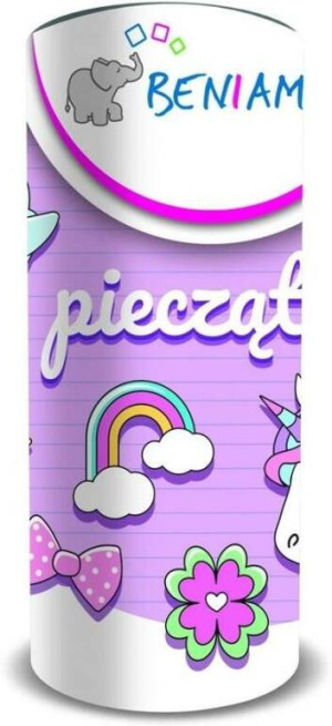 Pieczątki drewniane dla dziewczynek 12el.