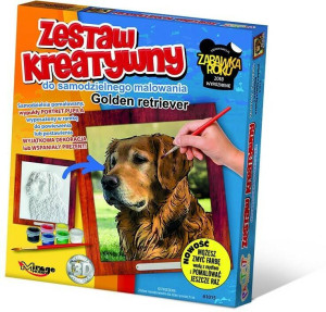Zestaw Kreatywny do malowania - Golden Retriver