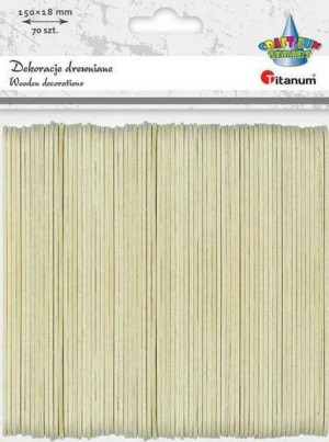 Drewniane patyczki proste 18 x 150 mm