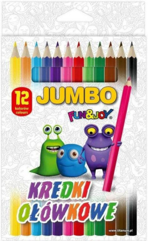 Kredki ołówkowe Jumbo 12 kolorów