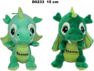 Smok Kraków zielony 15cm MIX