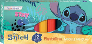 Plastelina 12 kolorów 15g Stitch