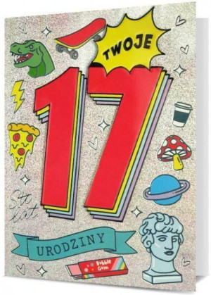Karnet B6 Urodziny 17