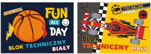 Blok techniczny A4/10K biały